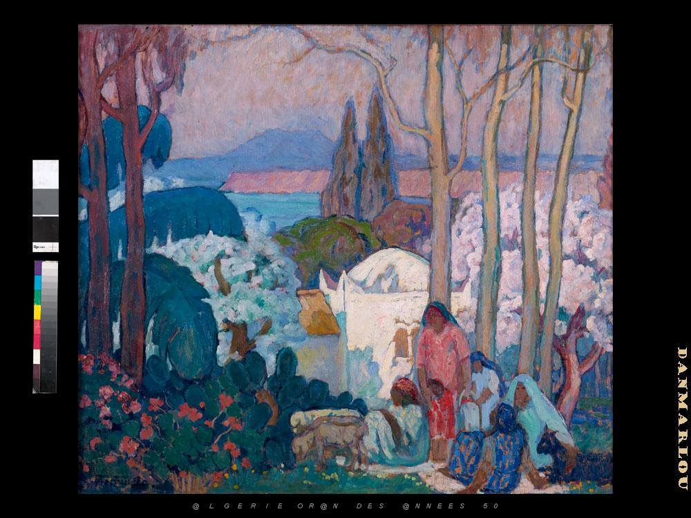 AUGUSTIN FERRANDO 1880-1957 02 - Oran .Femmes devant un marabout ..jpg